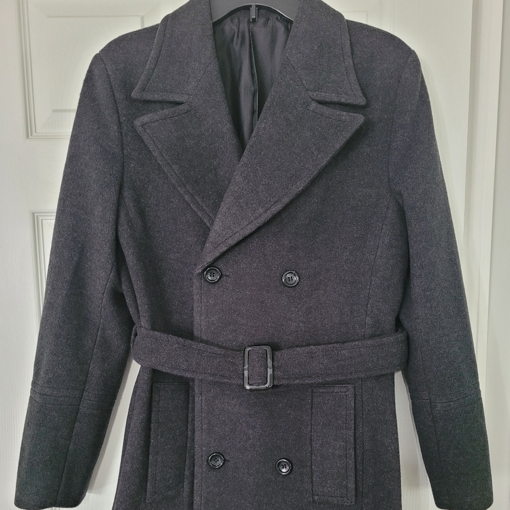 Men's double breasted pea coat